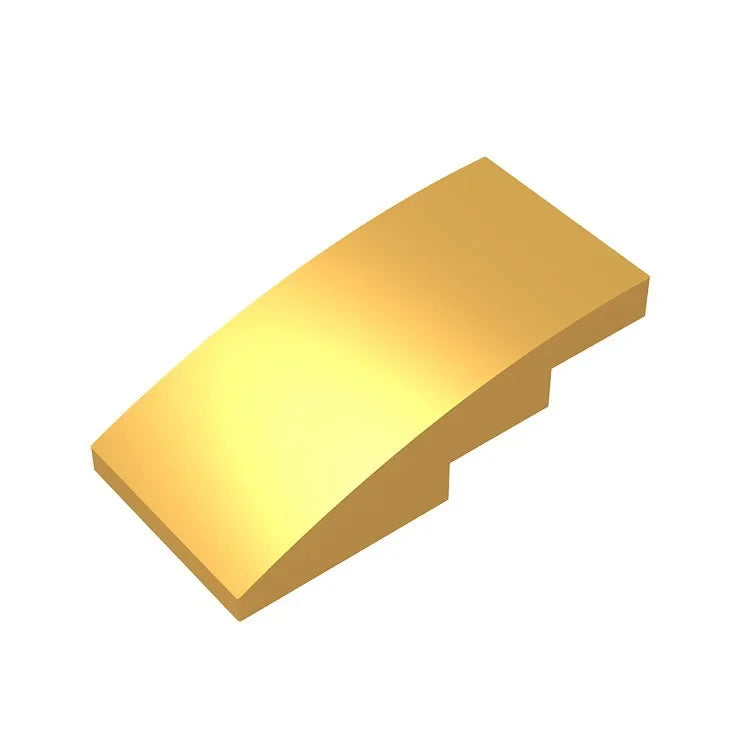 Slope, Curved 4 x 2 Building Block (Gobricks GDS-660) | Compatible with Lego 93606 additional angle