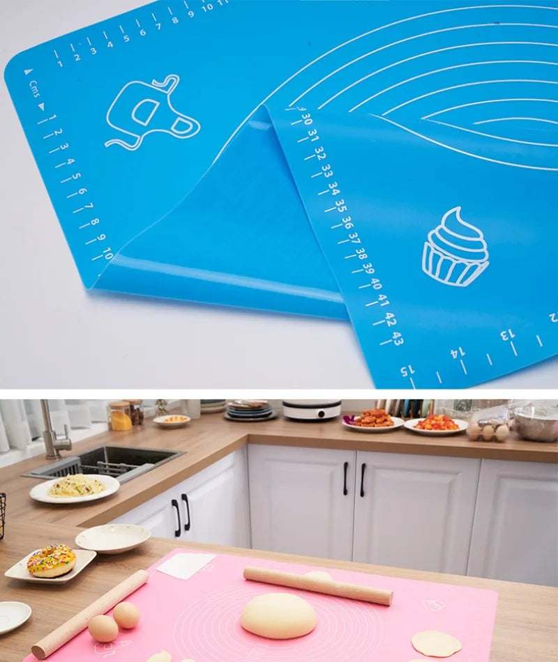 Silicone Baking Supplies Rolling Mat Housewares Kitchen Food Grade Pastry and Pastry A close-up view