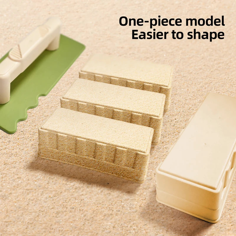 Children Beach Toys Shovel Sandbox Castle Building Sand Brick Walls Molds Tools Winter O detail view