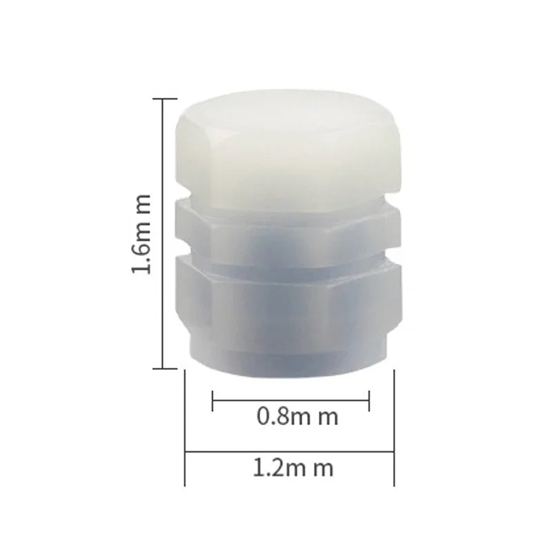 Automobile Tire Valve Cap Fluorescent Yellow Night Glowing Car Motorcycle Wheel Sty additional angle
