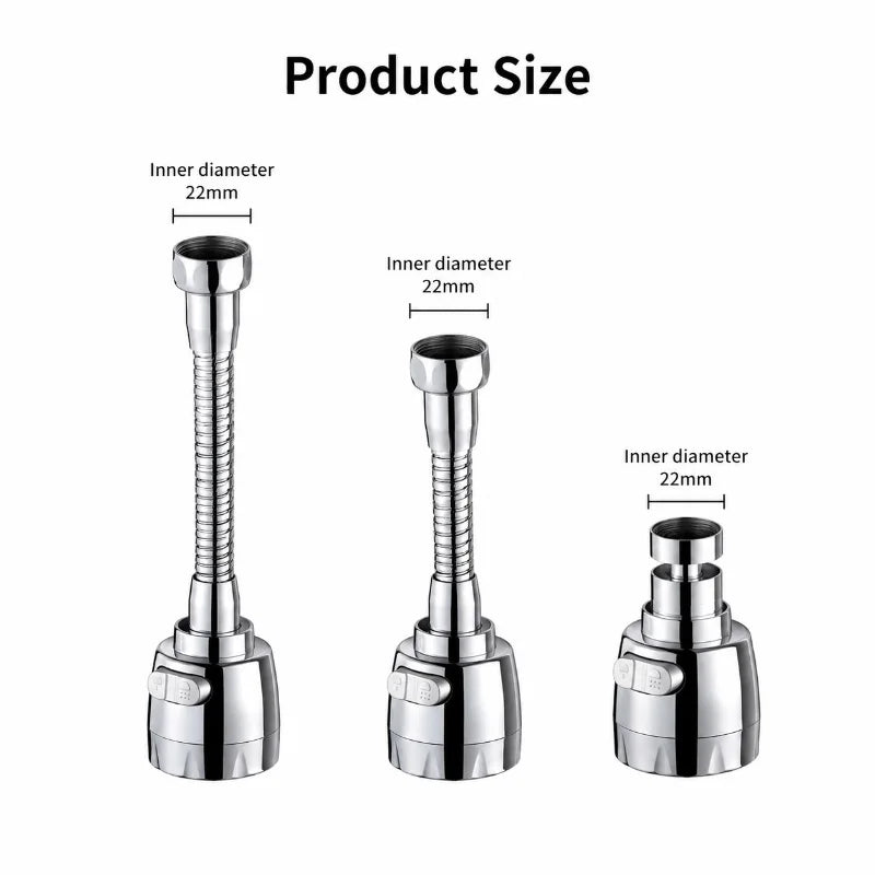 Universal Kitchen Faucet Adapter 360 Rotation Extender