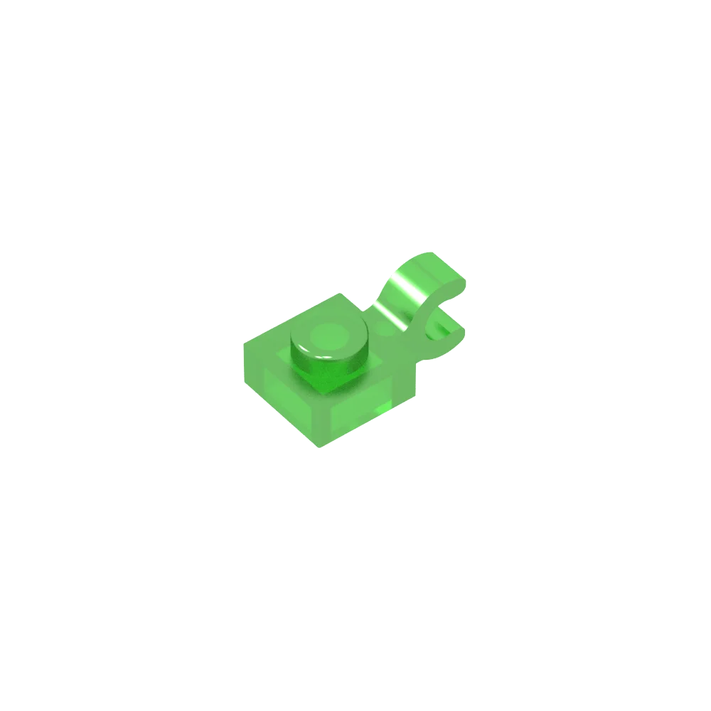 Gobricks GDS-813 1x1 Plate with Vertical Holder | Compatible with Lego 6019 and 61252 close-up view