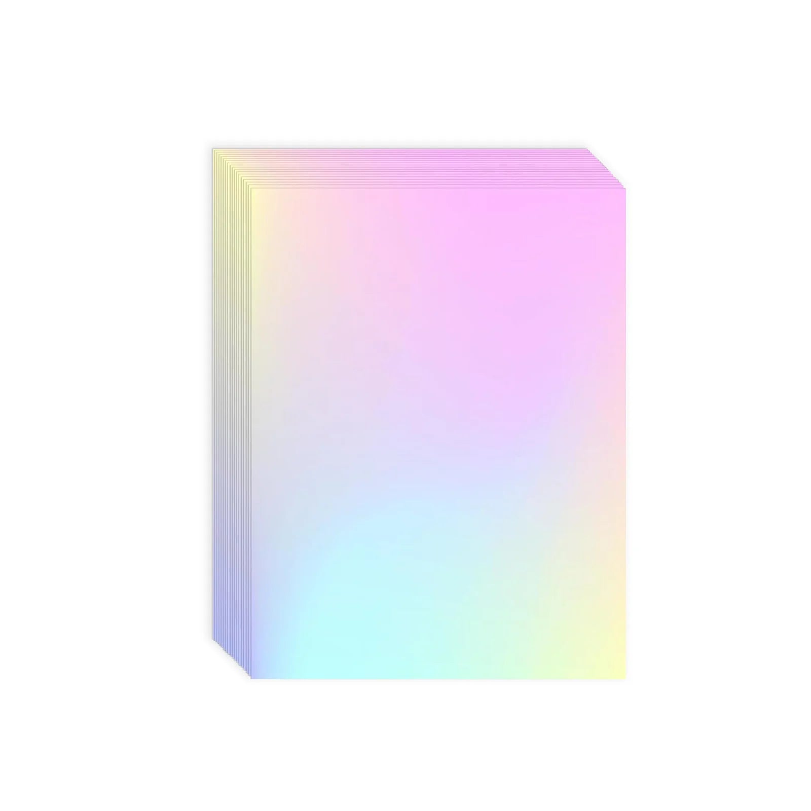 50 Sheets Holographic Cold Lamination Film | Clear Self-Adhesive Waterproof Overlay alternate view