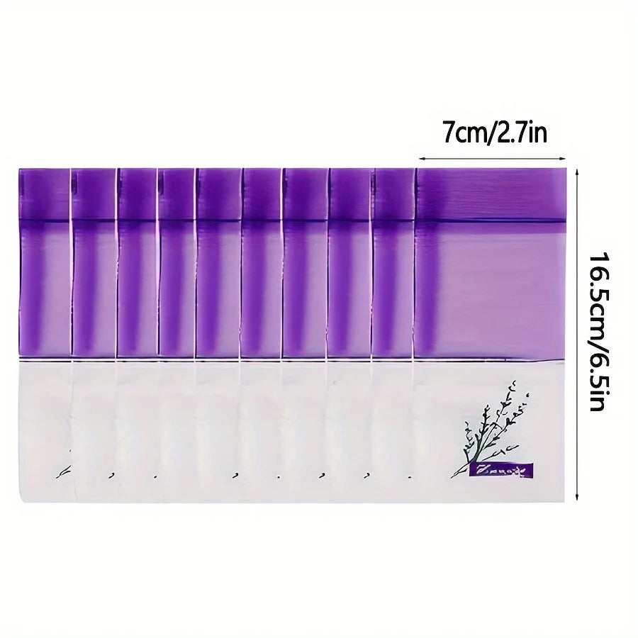 20pcs Lace Linen Sachet Empty Bags | Purple Strap Mesh for Aromatherapy lifestyle view
