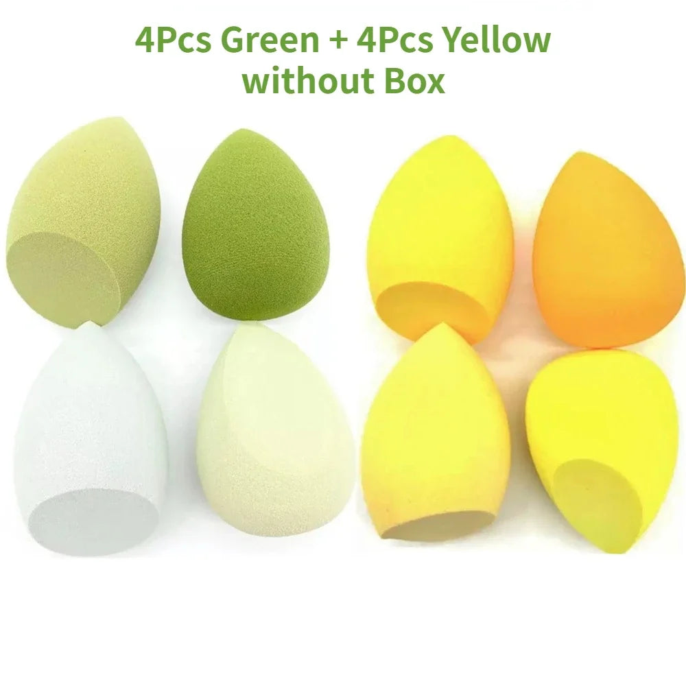 4/8pcs Makeup Sponge Blender Set | Soft Latex Foundation Blending Sponges detail view