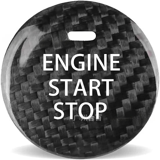 Carbon Fiber Engine Start Button Cover for Mazda alternate view
