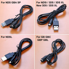 USB Power Charging Cable for Nintendo NDS Lite NDSi GBA SP Game Boy New 3DS LL XL | Retro Gaming Cha