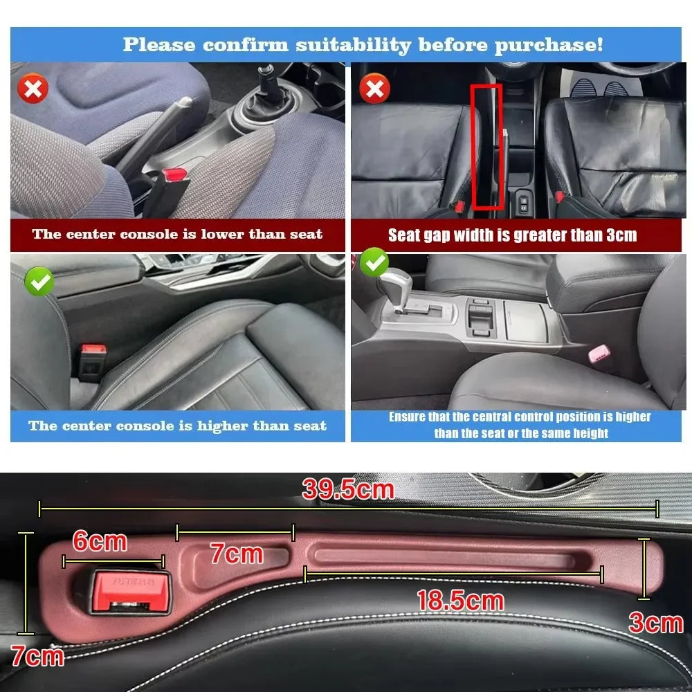 Car Seat Gap Filler Crevice Storage Organizer
