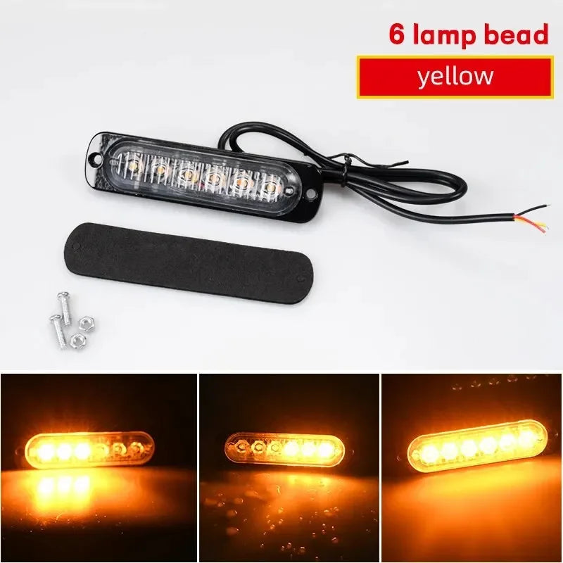 1X Truck LED Strobe Warning Light | Amber Grille Flashing Light Bar alternate view