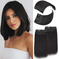 2pcs Clip In Hairpiece | Seamless Synthetic Hair Pad for Women