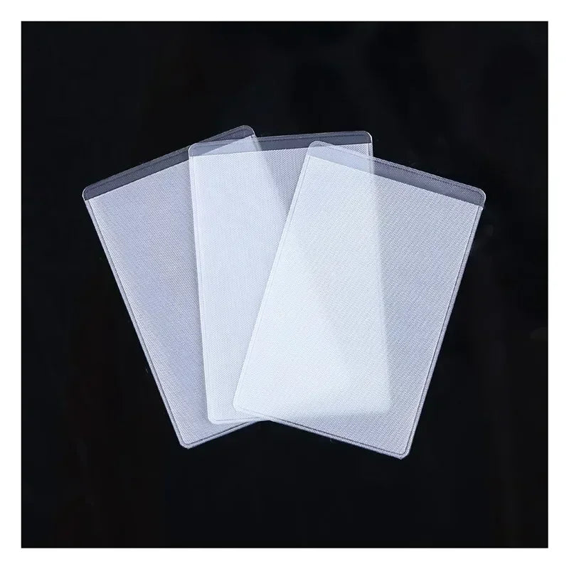Transparent PVC Card Holder | Waterproof ID Badge Cover detail view