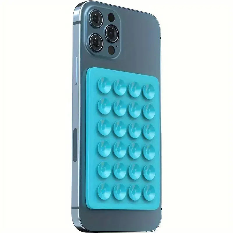 Silicone Suction Phone Holder Mat Multifunctional Suction Cup Wall Stand Square Anti- lifestyle view