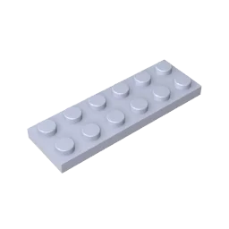 Plate 2 x 6 Building Block | Compatible Building Brick for DIY Creations additional angle