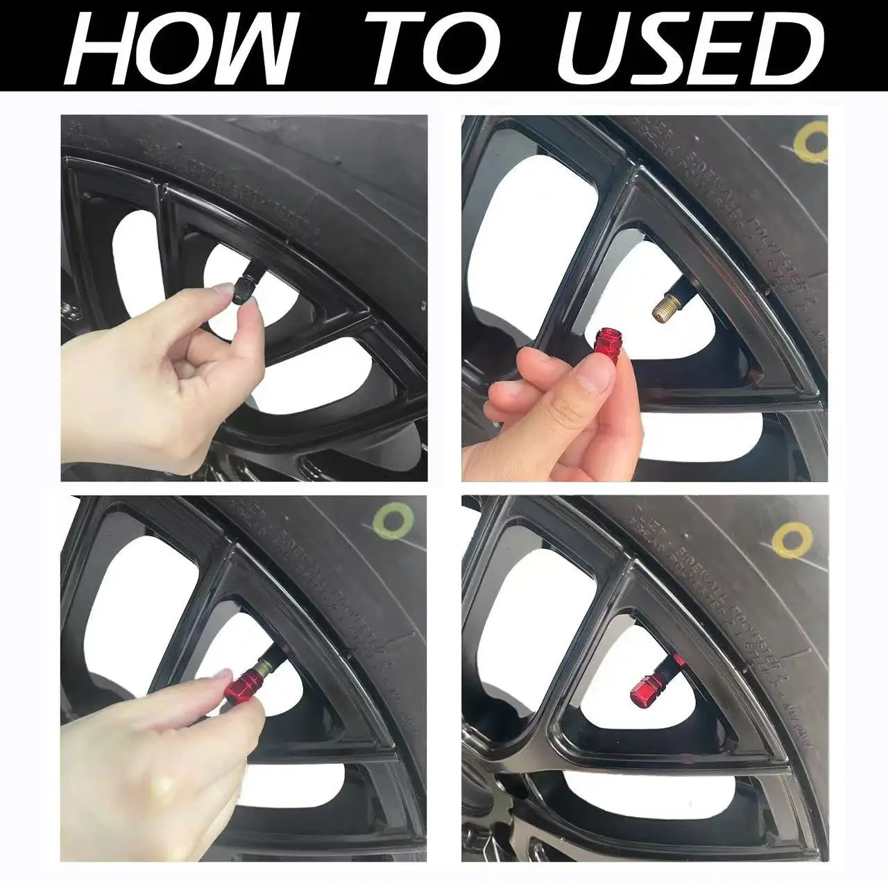 4PCS Colorful Car Accessories Car Tire Valve Cap For Alpine Megane 3 4 5 Duster Espace Logan Clio Austral Espace Arkana Scenic
