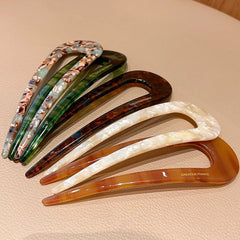 U-shaped Female Hairpin Mineral Patterned Meatballs Hairpin Vintage Chinese detail view