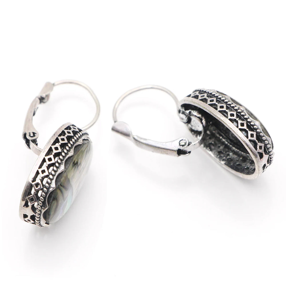 VILLWICE New Colorful Shell Various Shapes Owl Women Hollow Zinc Alloy Antique Silver alternate view