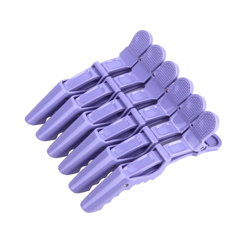 6PCS Alligator Hair Clips Hairdressing Clamps Claws Section Clip Barber Crocodile Hai lifestyle view