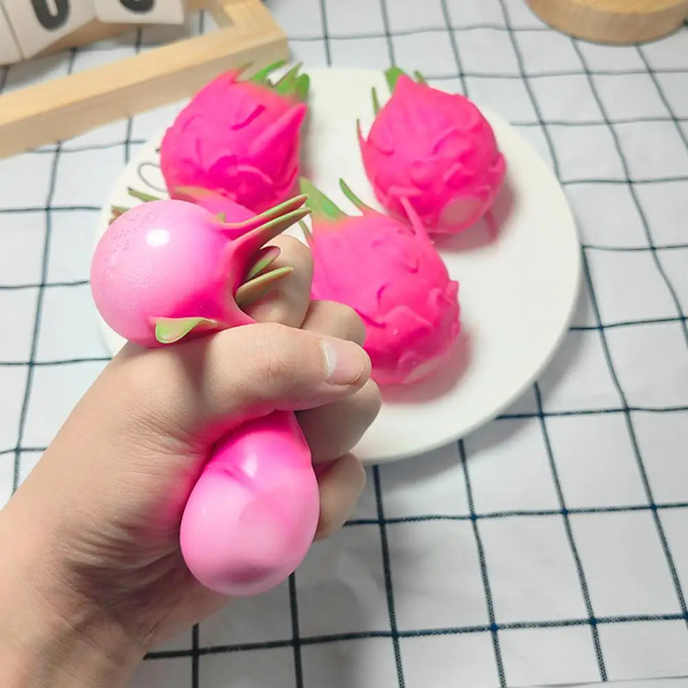 Dragon Fruit Squish Ball | Stress Relief Fidget Toy for Kids and Adults lifestyle view