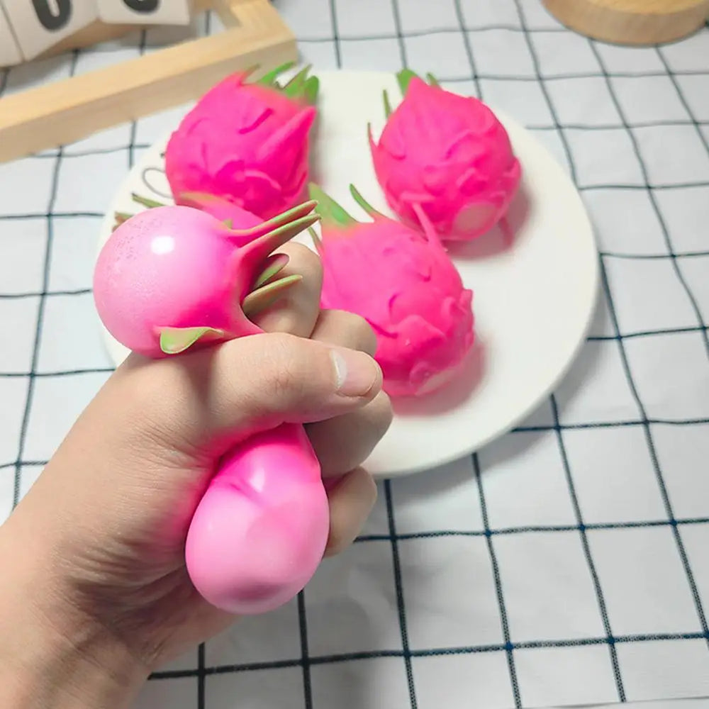 Dragon Fruit Squish Ball | Stress Relief Fidget Toy for Kids and Adults lifestyle view