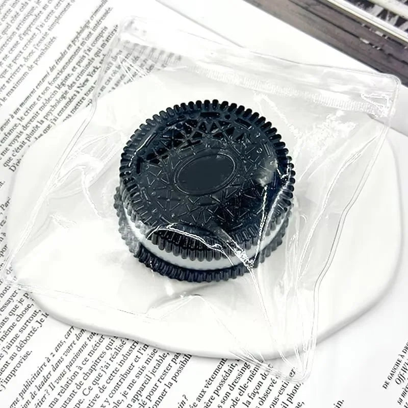 Squishy Stress Relief Toy Hamburger Pinching Cookies | Decompression Venting Toy for A close-up view
