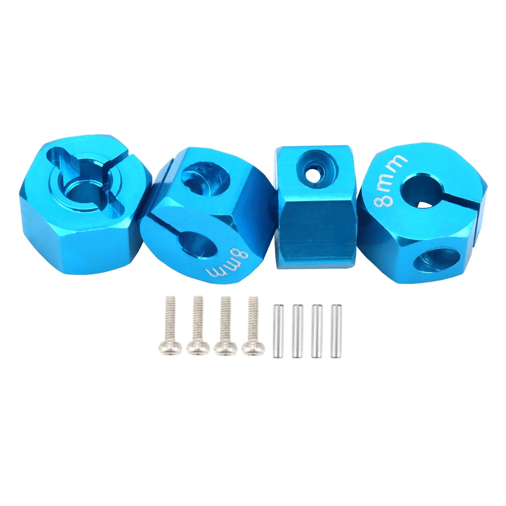 Aluminum 5/6/7/8/9/10/11/12mm Adapter Hex 12mm Drive Hub with Pin Screws for RC Auto alternate view