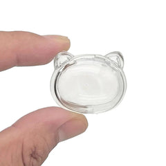 2Pcs Pet Hair Keepsake Box Transparent Dog Cat Fur Storage Box For DIY Memorial Decora close-up view