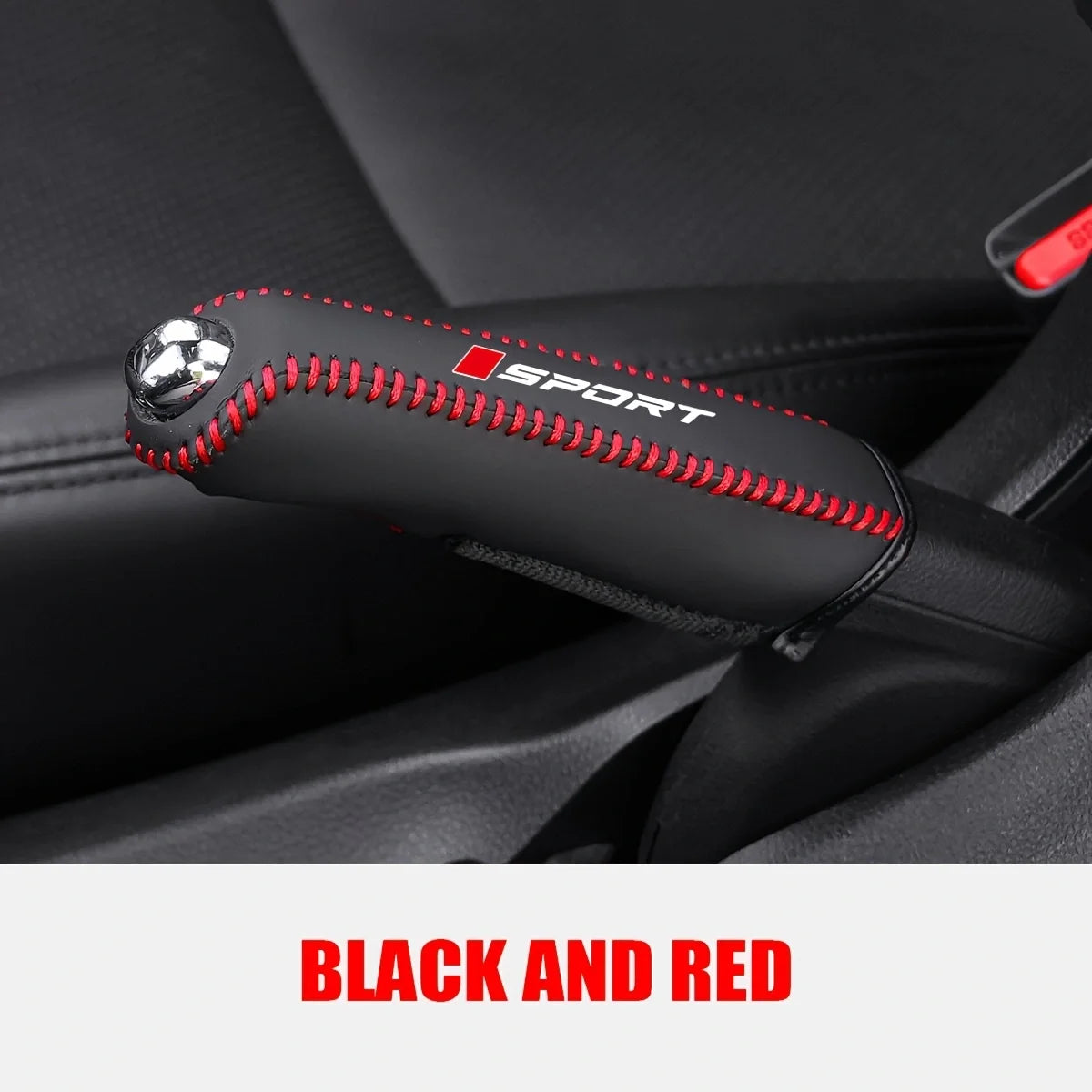 Artificial Leather Handbrake Cover Car Interior Sleeve
