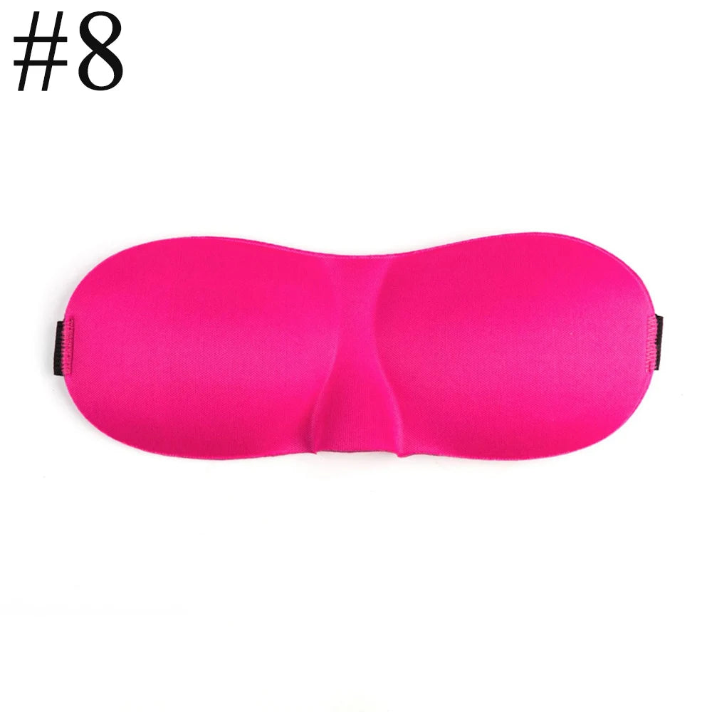 3D Contoured Sleep Eye Mask | Light Blocking Blindfold for Deep Sleep close-up view