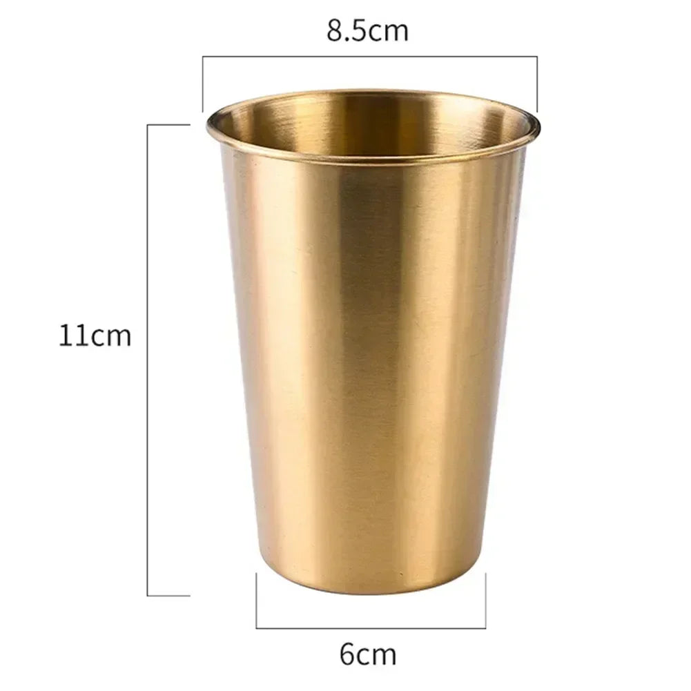 240/300/350/400/500ml Stainless Steel Beer Cup Drinking Mug For Camping Party Coffee alternate view