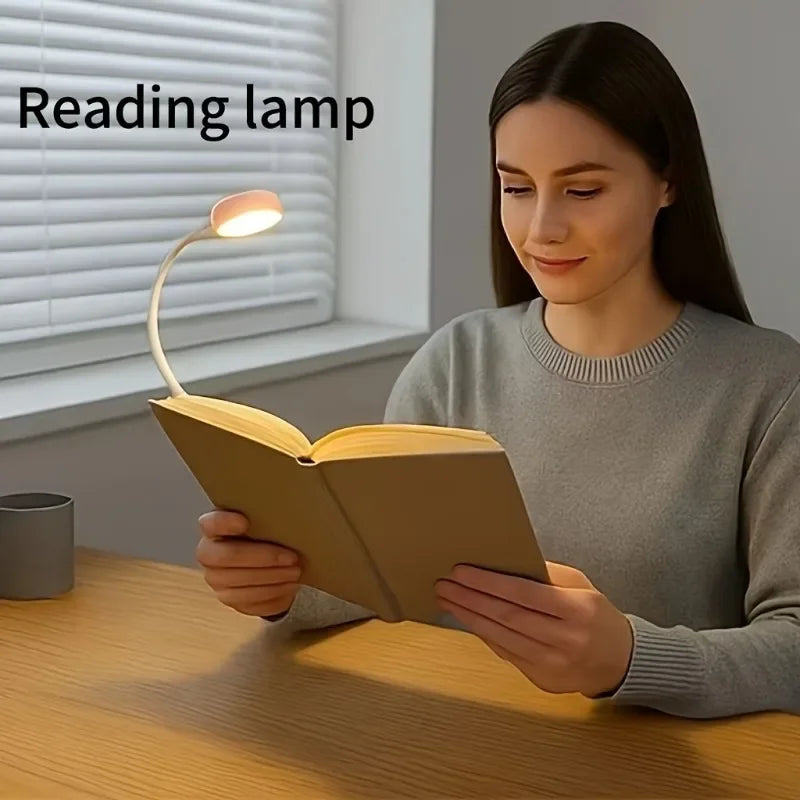 1pc USB Charging Adjustable Reading Light -3 Color Modes, Eye Protection LED, Portable close-up view