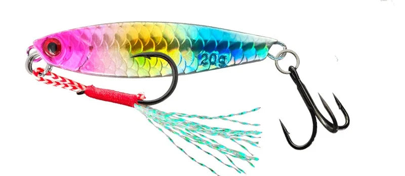 Shore Cast Fishing Lure Slow Shaking Jigbait 7g/10g/15g/20g/25g/30g/40g/60g Jig Artifi close-up view