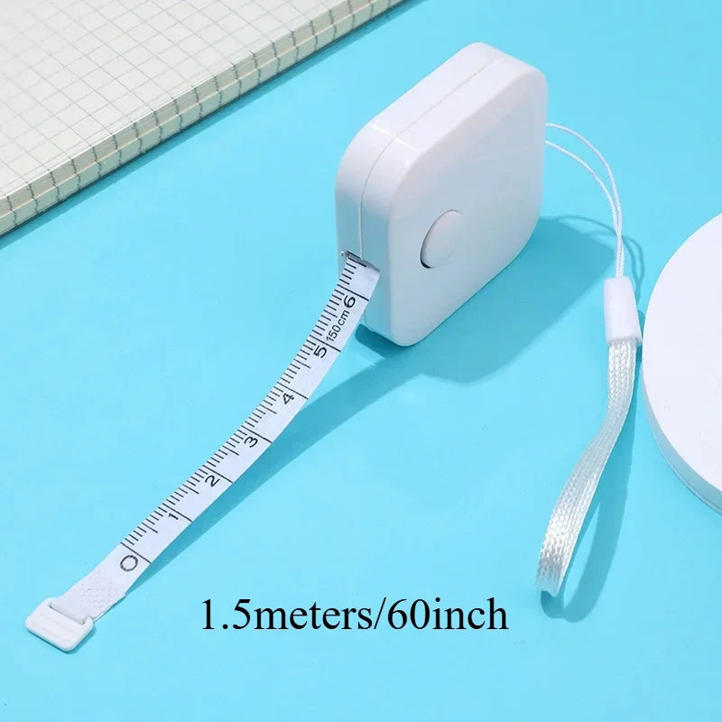 1/3/5PCS Portable Double-sided Tape Measure Retractable Mini Tape Measure for Weight L close-up view