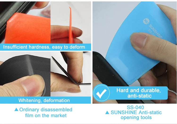 ESD Safe Pry Card Set | Phone Opening and Repair Tool Kit additional angle