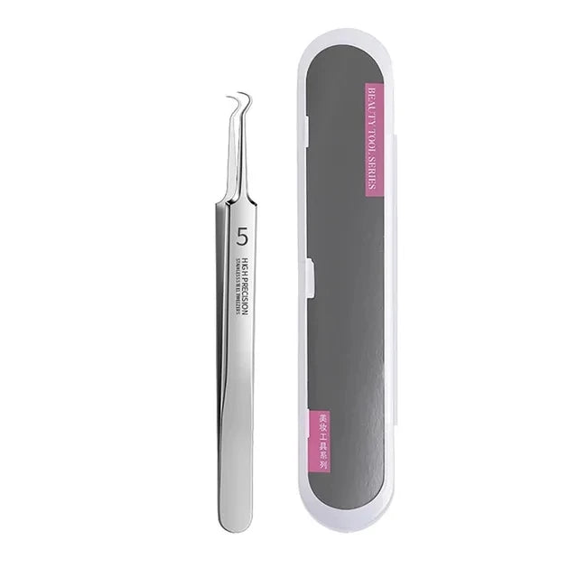 Ultra-Fine Blackhead Remover Tweezers | Precision Acne Extraction Tool additional angle