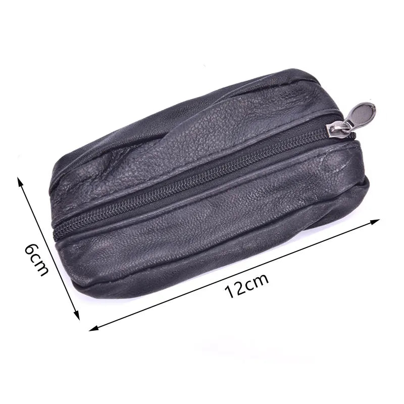 Mini Zipper Soft Purse | Unisex Small Wallet for Money and Pocket Change additional angle