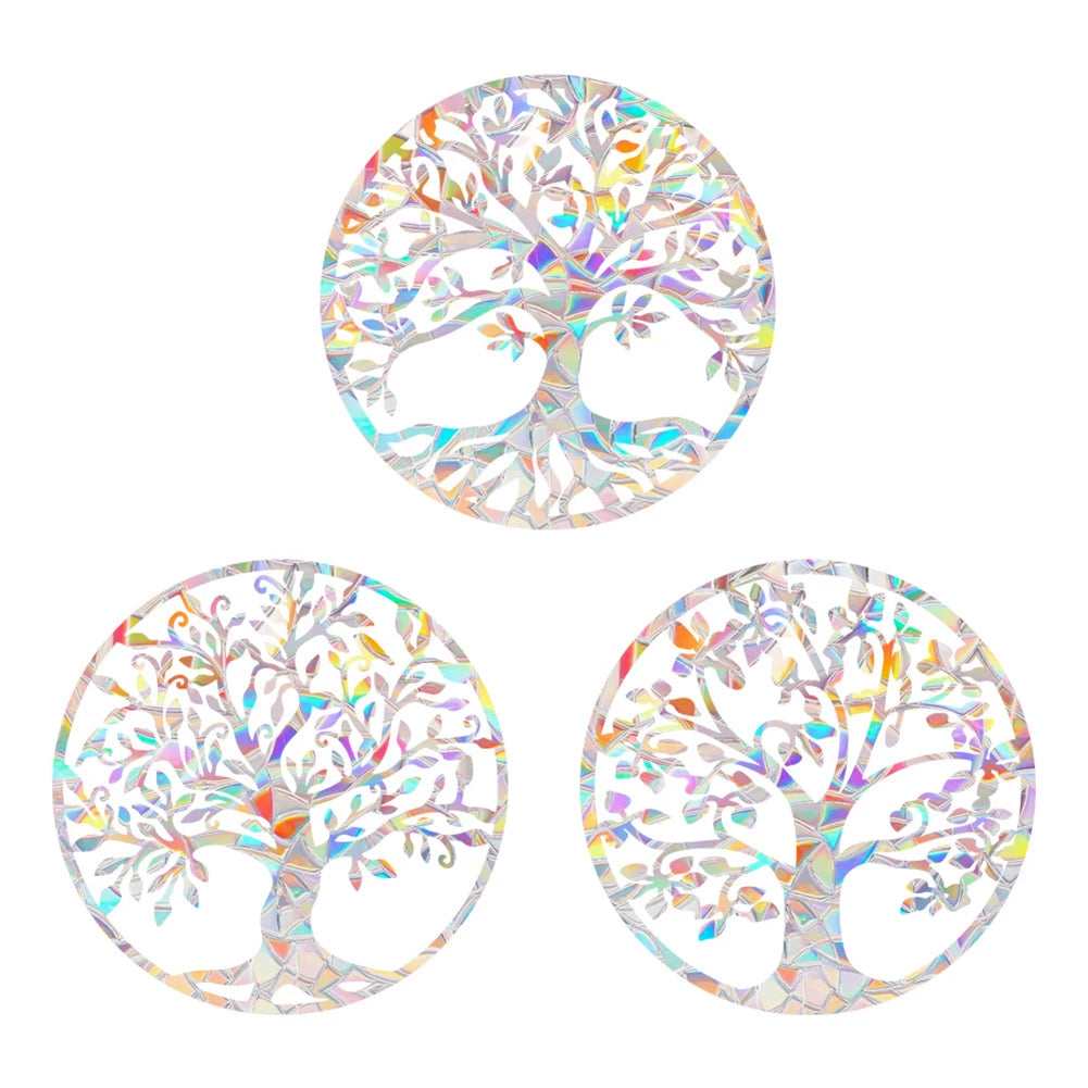 Rainbow Reflective Sticker | PVC Waterproof Window Decal additional angle