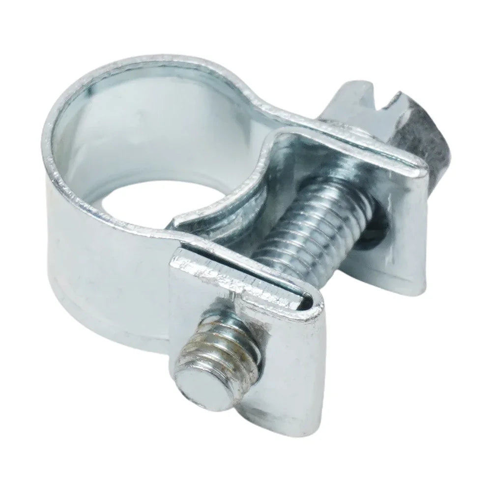 10pcs Stainless Steel Hose Clamp Set | Multipurpose Fuel Line and Water Pipe Clips close-up view