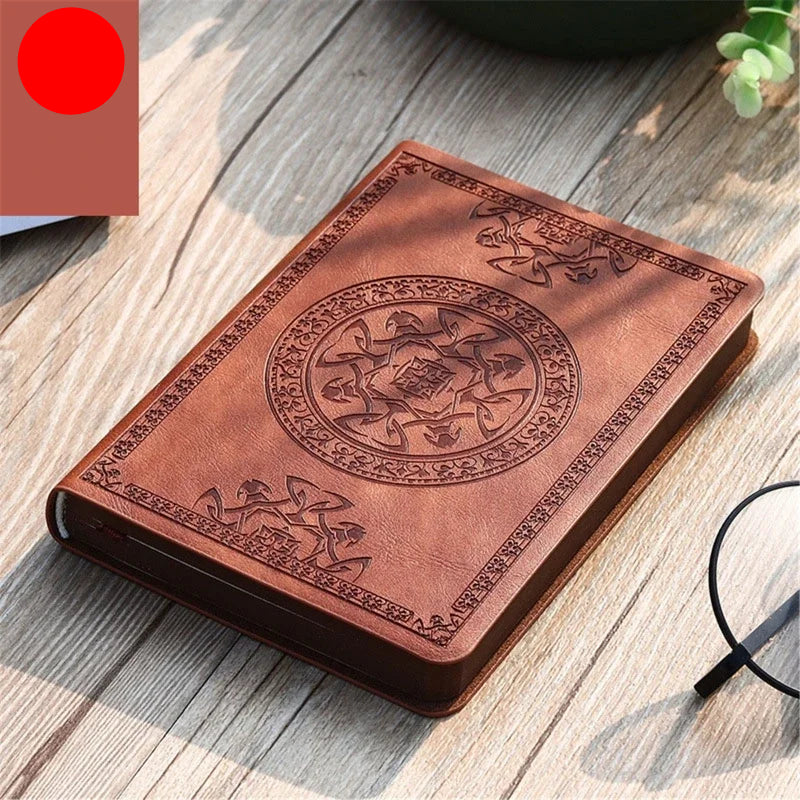Vintage Leather Notebook – Portable Diary and Journal (A6 Size)