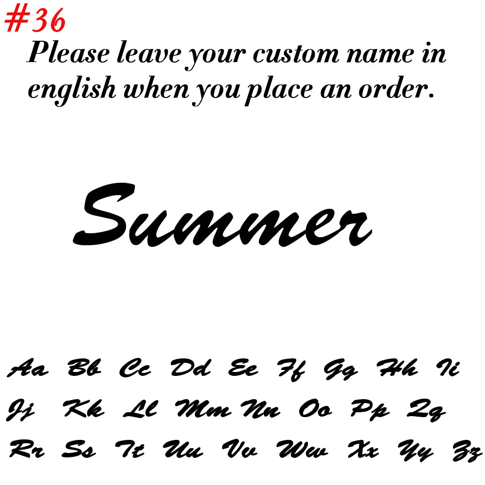Custom Name Necklace for Women Personalised Cursive Letter Pendant Stainless Steel Je alternate view