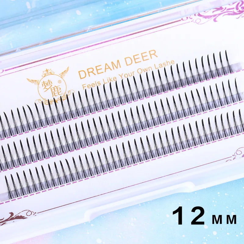 Brown Lashes A Type False Eyelashes 8-12mm | Natural Fairy Lash Clusters for Korean M lifestyle view