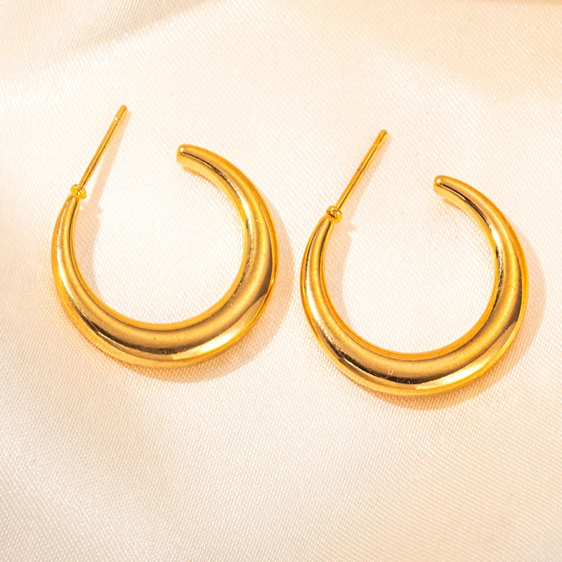 316L Stainless Steel Heart Hollow Irregular Earrings | Niche Drop Earrings for Women alternate view