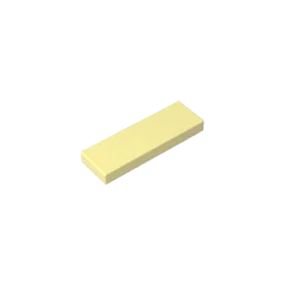 Gobricks GDS-562 Tile 1 x 3 Building Blocks | Compatible with Lego 63864 close-up view