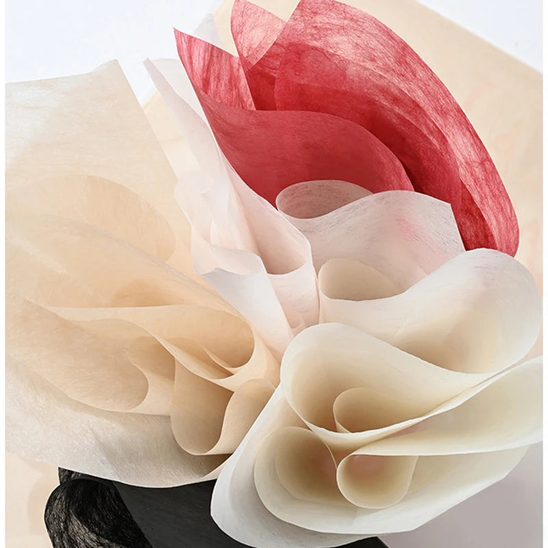 40pcs Milk Cotton Tissue Paper for Flower Wrapping | DIY Bouquet Craft Supplies lifestyle view