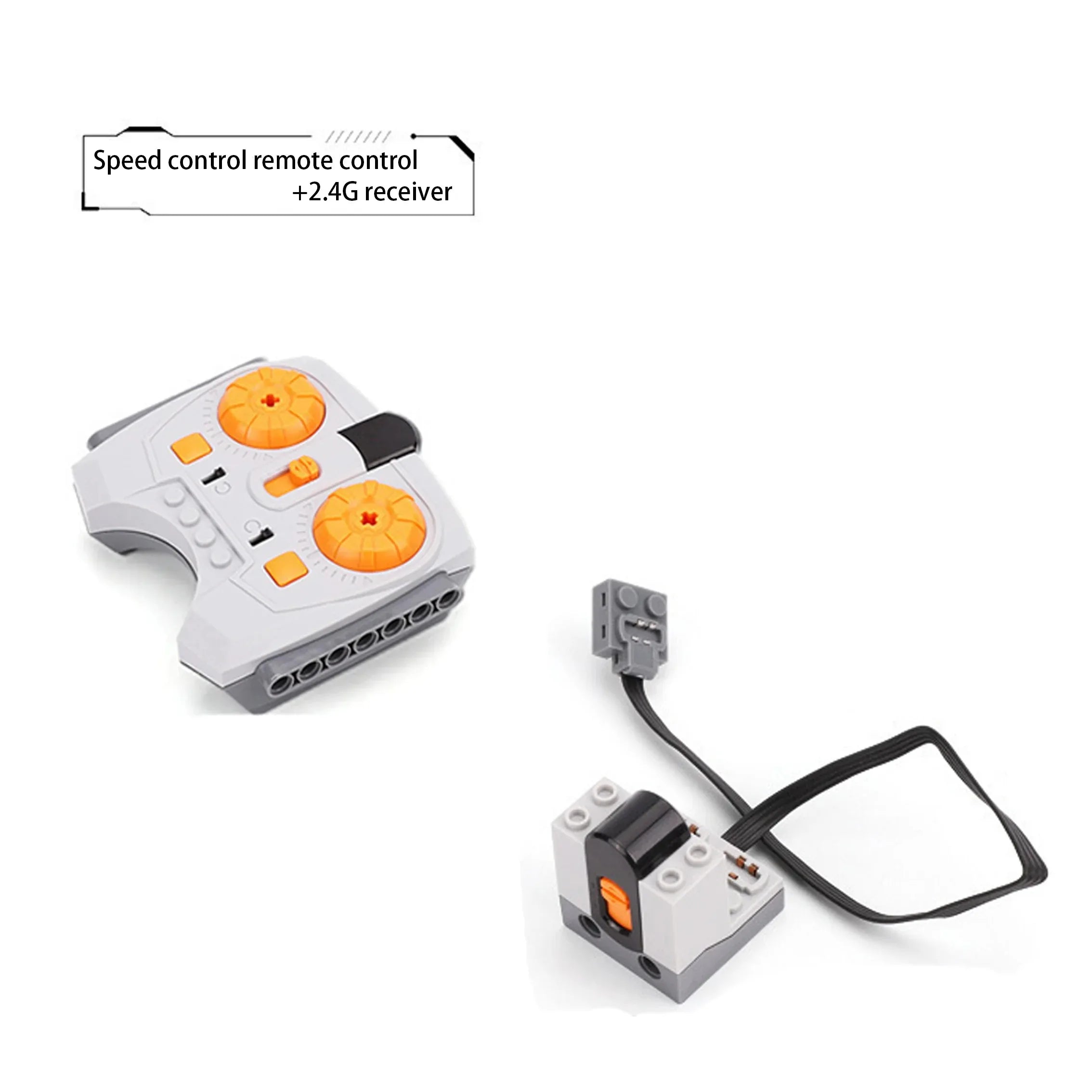 Electric Motor Building Block Set with LED Light and Remote Control