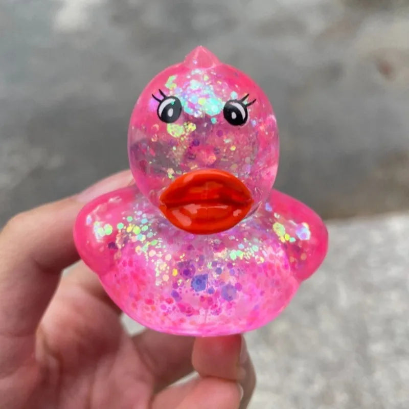 Squishy Maltose Aurora Duck Squeeze Toy | Soft Cute Animal Stress Relief Toy lifestyle view