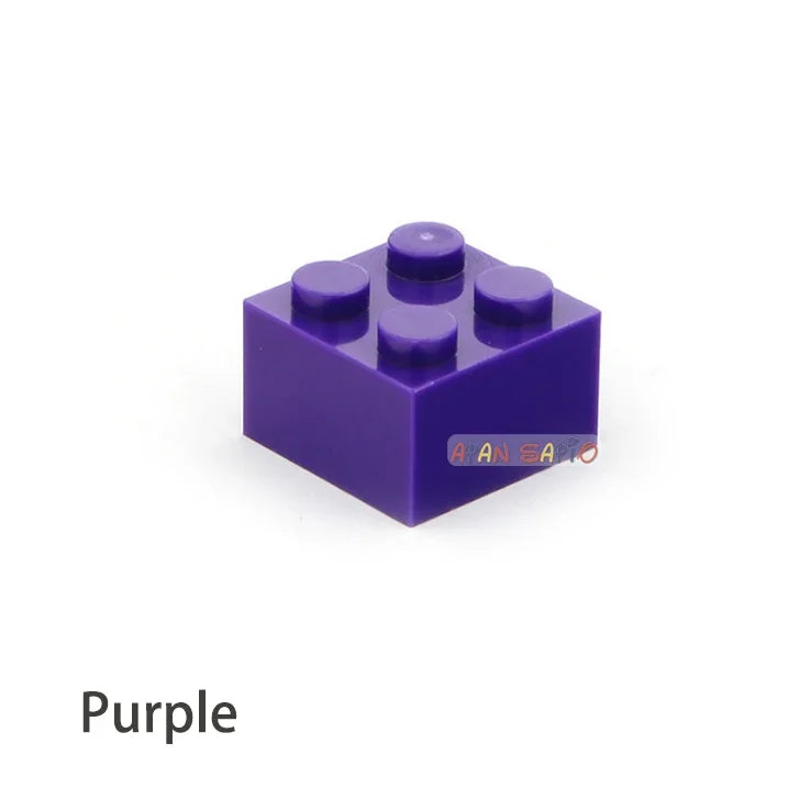 60pcs DIY Building Blocks Thick Figures Bricks 2x2 Dots | Educational Creative Toy additional angle