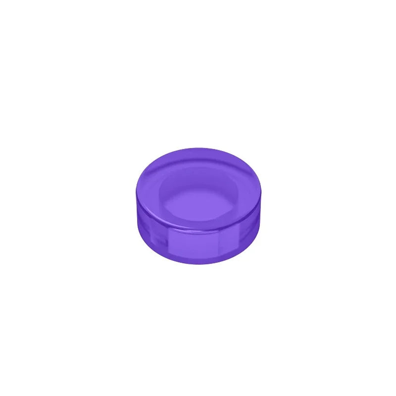 Gobricks GDS-612 Flat Tile 1x1 Round | Compatible Building Block detail view
