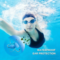 Soundproof Earplugs for Sleep | Silicone Noise Cancelling Earplugs for Men and Women close-up view