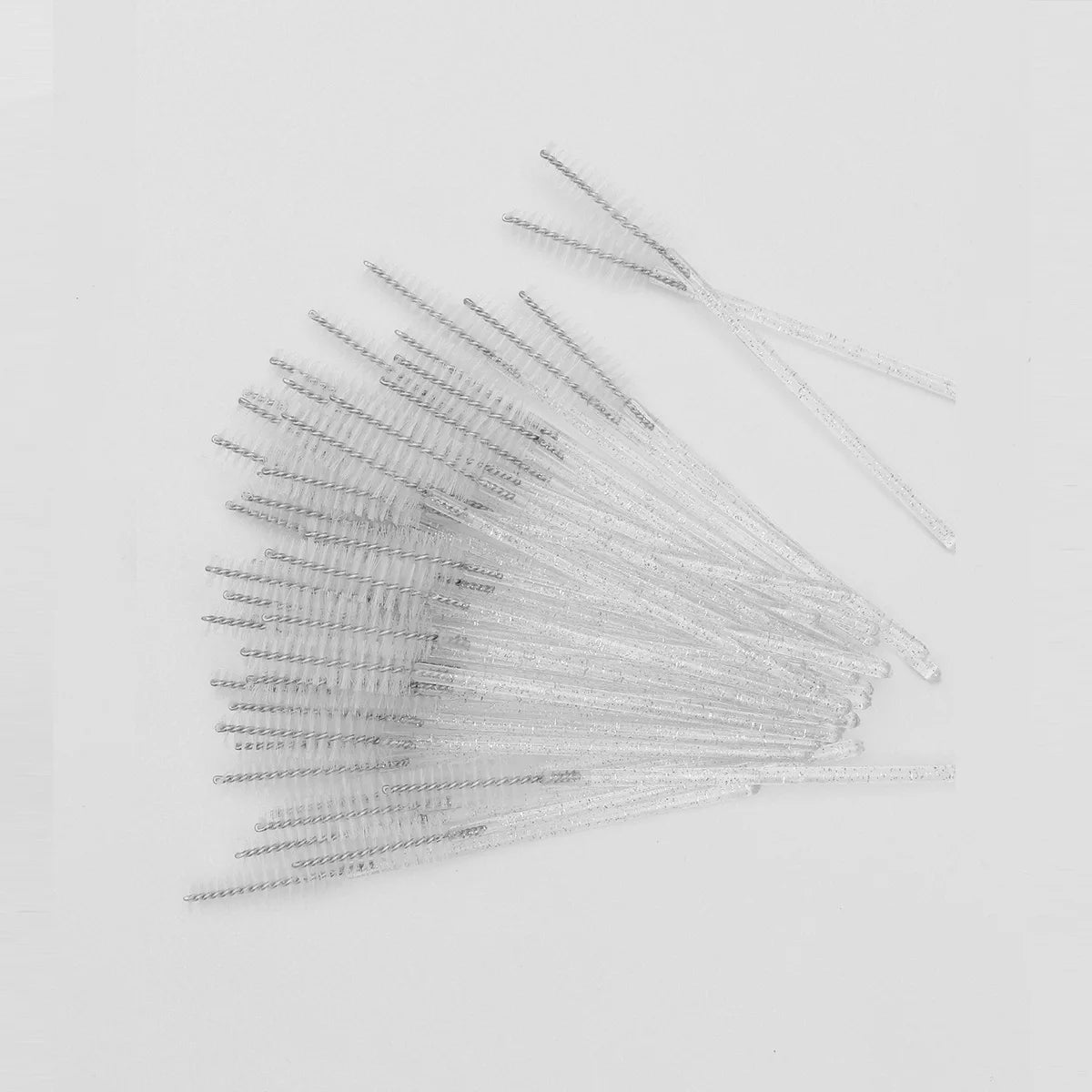 50Pcs Crystal Eyelashes Brush Comb Disposable Eye Lashes Extension Mascara Wands Makeup detail view