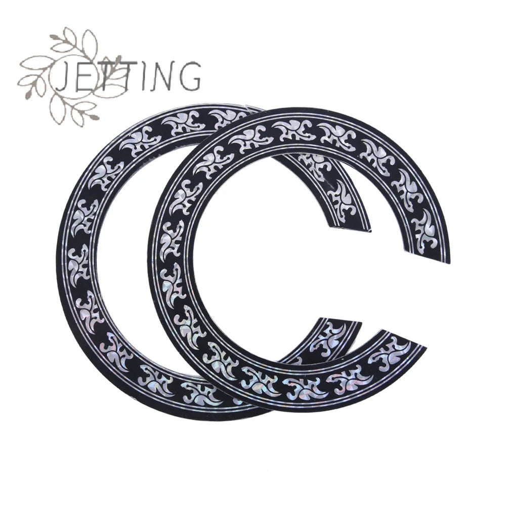 (SMTGDP11)IRIN 94 104mm Hard PVC Guitar Circle Sound Hole Rosette Inlay Decal Sticker alternate view